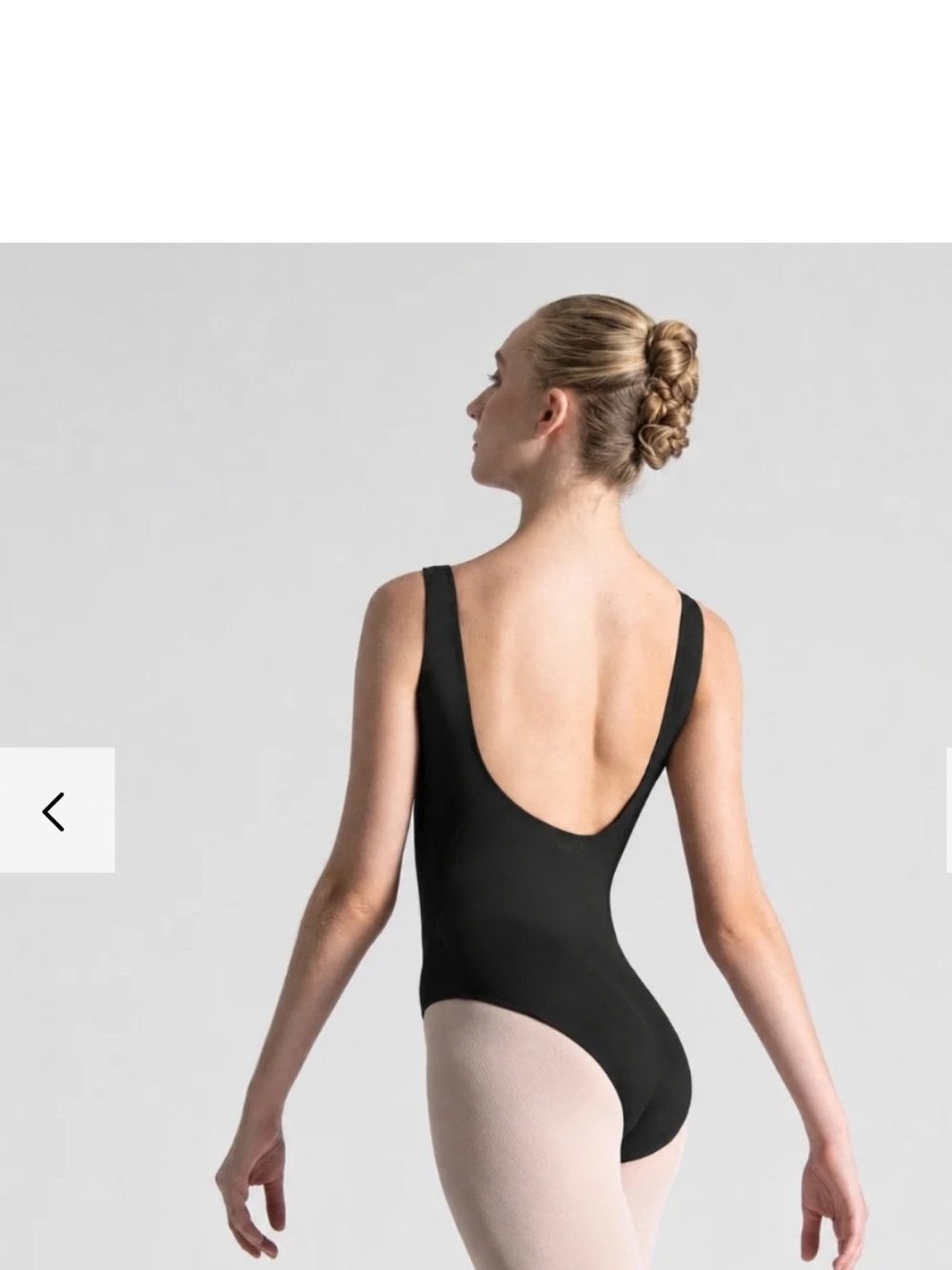 Ballet Rosa “Bella” Black Boatneck Scoop Neck Leotard - Picture 9 of 9